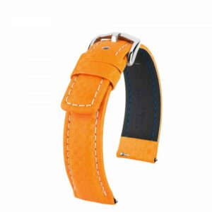 Bracelet Carbone Orange 24mm Zento