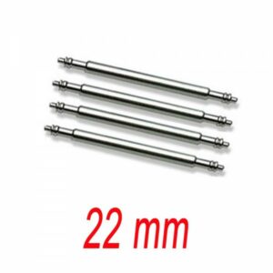 4 Barrettes Inox 22mm Argent Lino