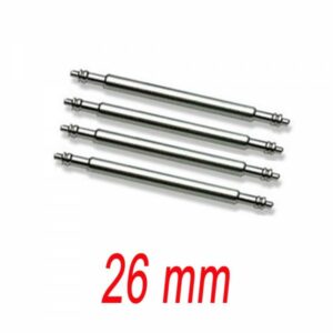 4 Barrettes Inox 26mm Renfo
