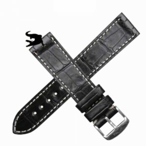 Bracelet Noir 20mm Croco