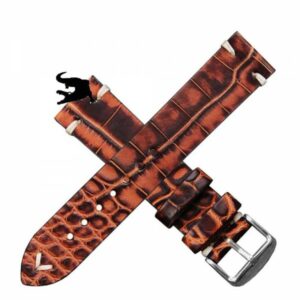 Bracelet Alligator Miel 20mm Zargo