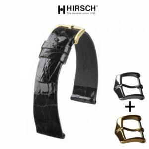 Bracelet Noir 18mm Croco