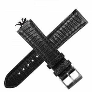 Bracelet Lézard Noir 20mm Zimo