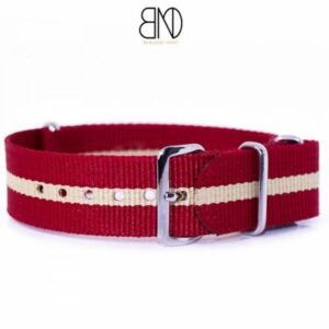 Bracelet Nato Rouge 18mm Sando