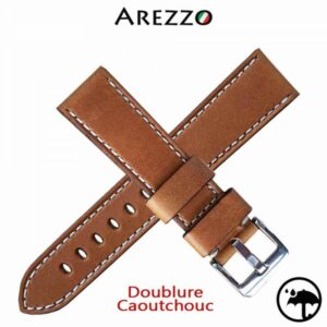 Bracelet cuir Beige 20mm Velto
