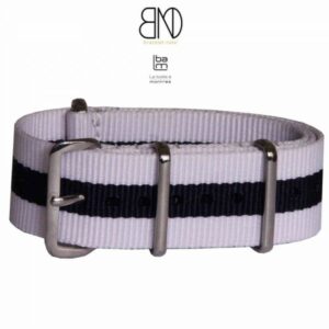 Bracelet Nato Blanc 20mm Novis