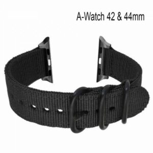 Bracelet Nato Noir 42 ou 44mm Navo